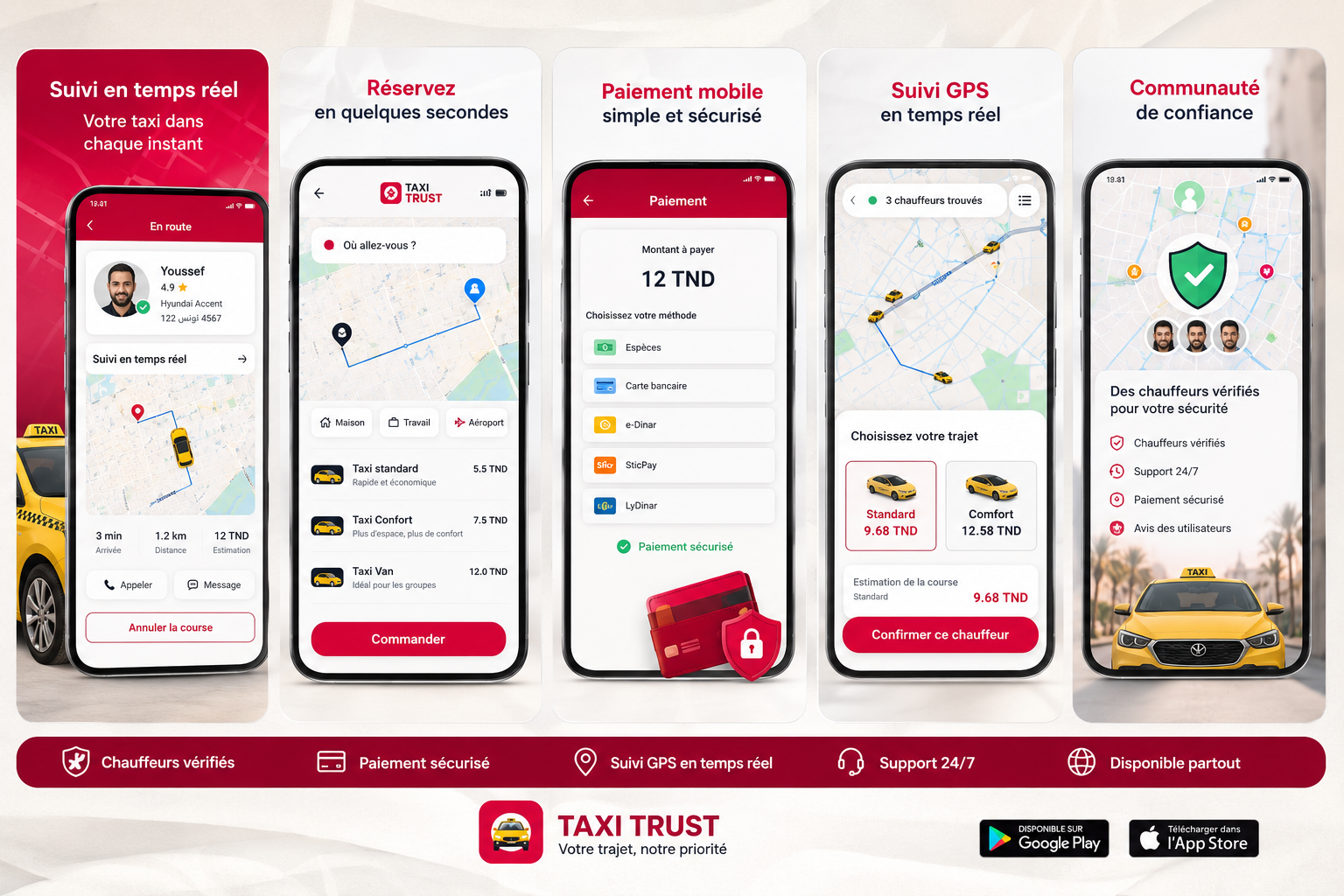 Votre taxi en toute confiance